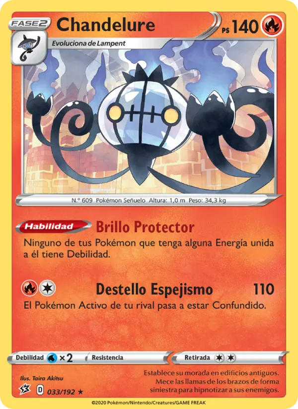 Chandelure (Choque Rebelde #33/192)