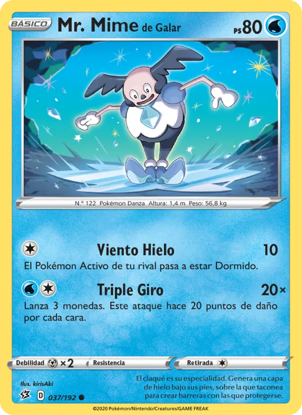 Mr. Mime de Galar (Choque Rebelde #37/192)