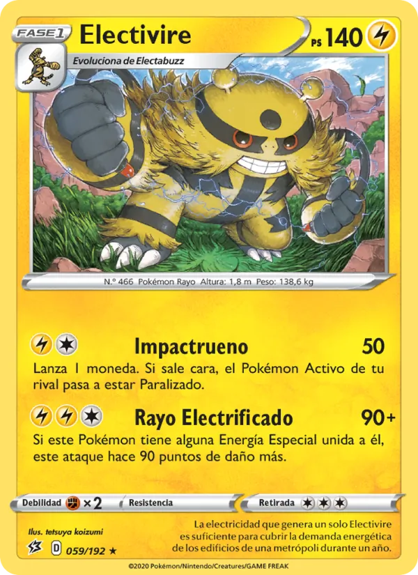 Electivire (Choque Rebelde #59/192)