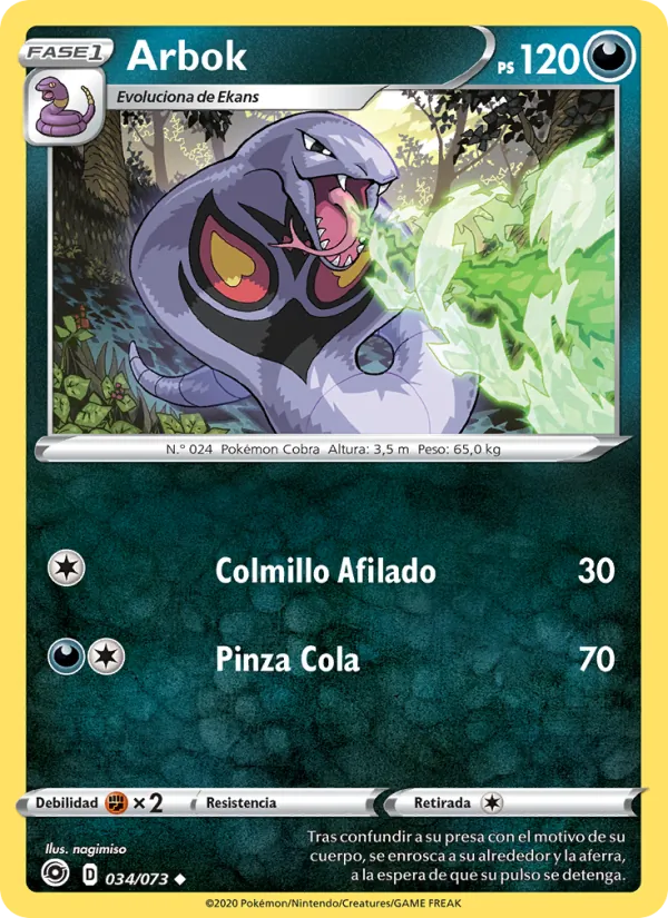 Arbok (Champion's Path #34/73)
