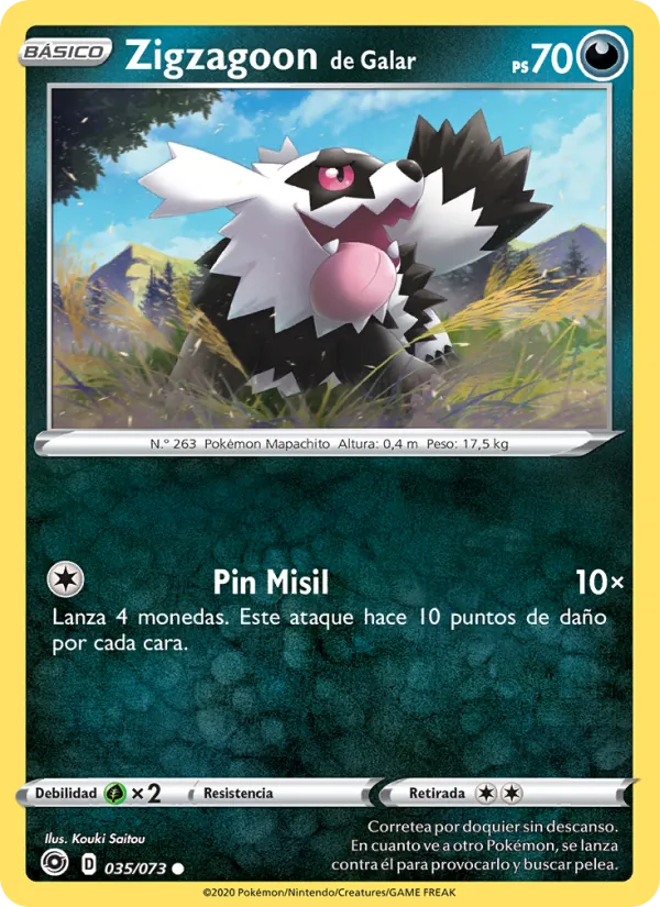 Zigzagoon de Galar (Camino de Campeones #35/73)