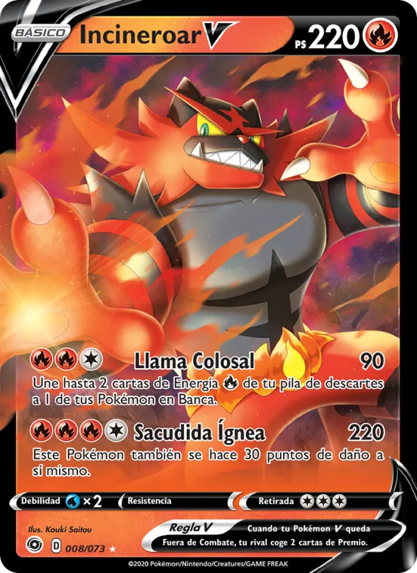 Incineroar V (Camino de Campeones #8/73)