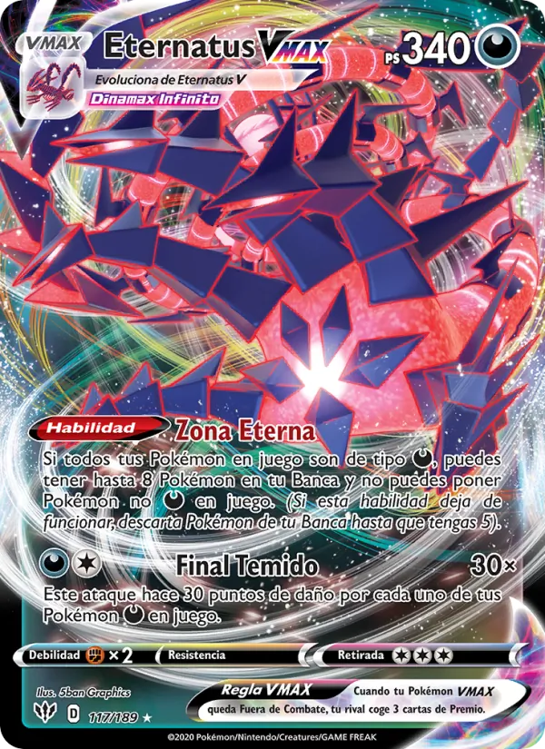Eternatus VMAX (Oscuridad Incandescente #117/189)