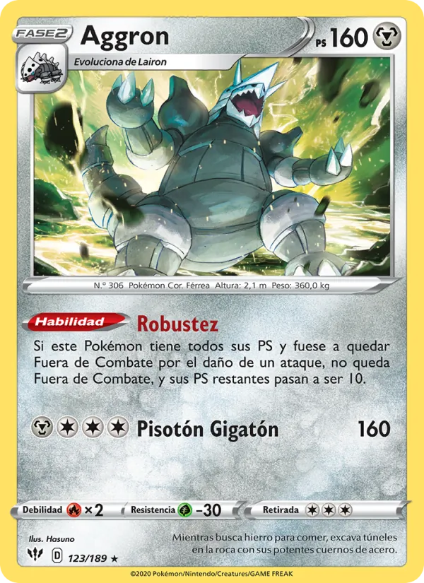 Aggron (Darkness Ablaze #123/189)