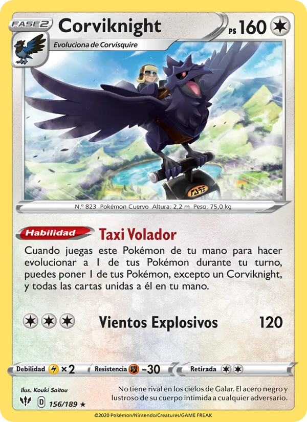 Corviknight (Oscuridad Incandescente #156/189)