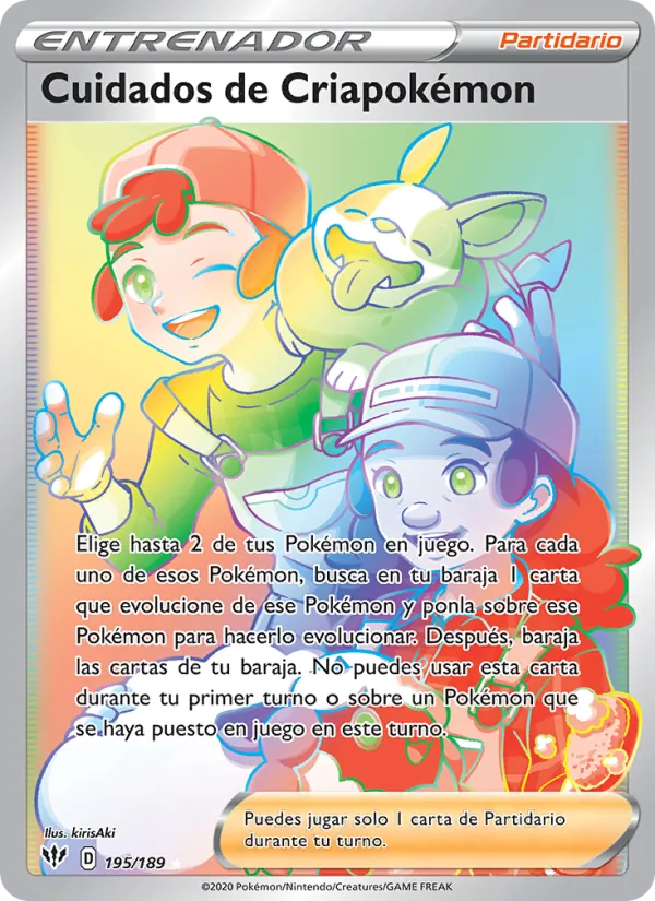 Cuidados de Criapokémon (Oscuridad Incandescente #195/189)