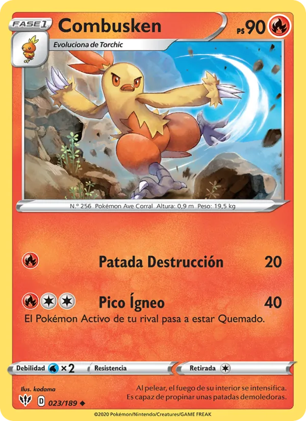 Combusken (Oscuridad Incandescente #23/189)