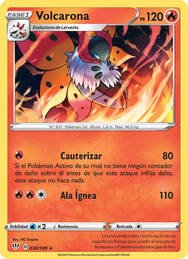 Volcarona (Oscuridad Incandescente #30/189)