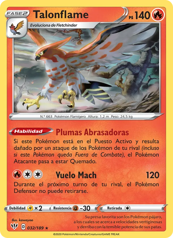 Talonflame (Oscuridad Incandescente #32/189)