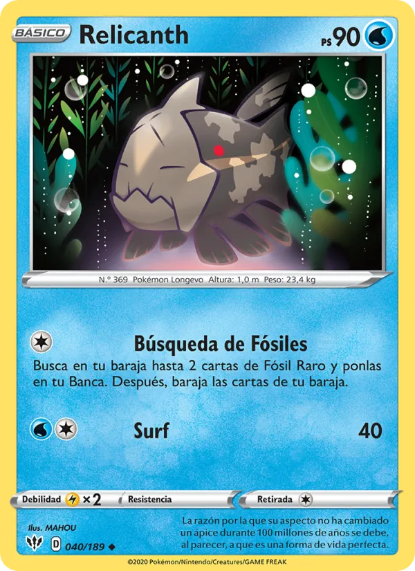 Relicanth (Oscuridad Incandescente #40/189)