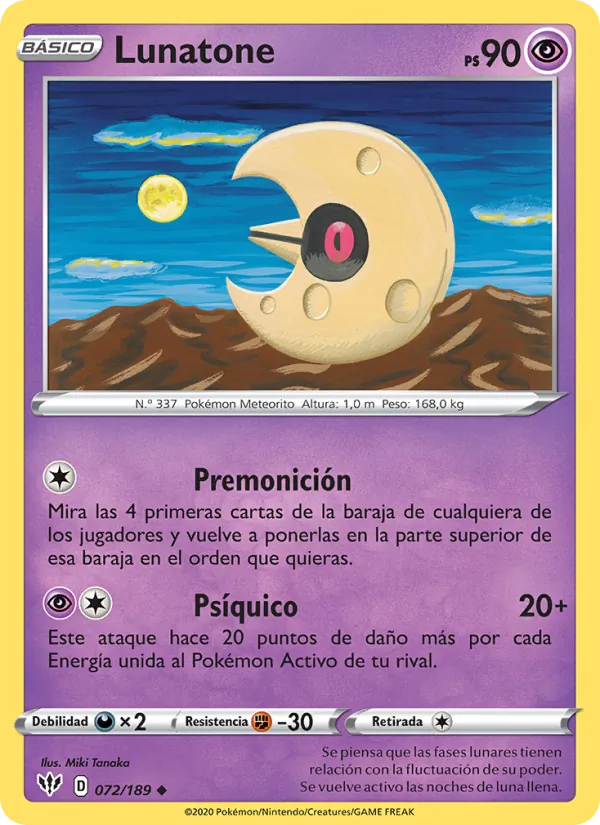Lunatone (Darkness Ablaze #72/189)