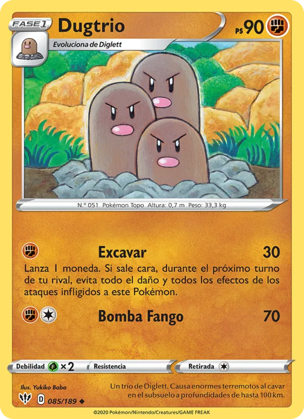 Dugtrio (Darkness Ablaze #85/189)