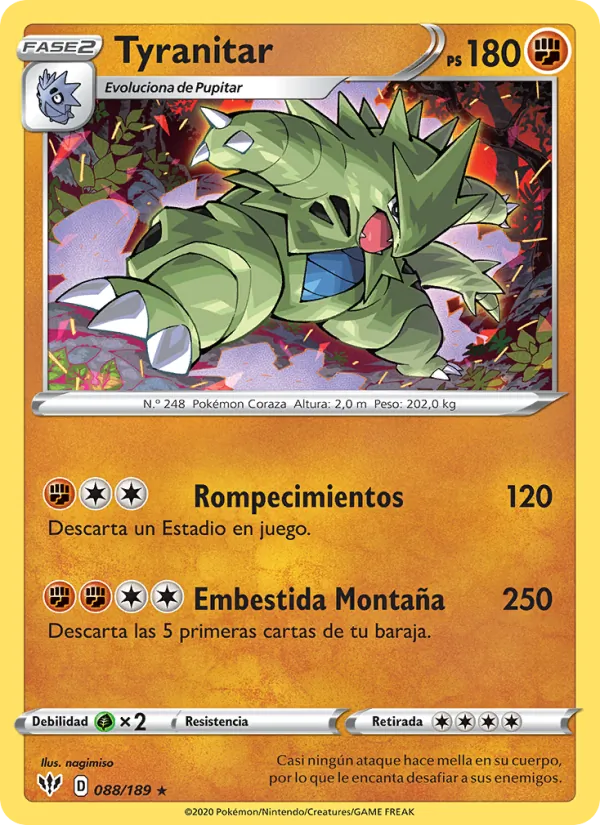 Tyranitar (Darkness Ablaze #88/189)