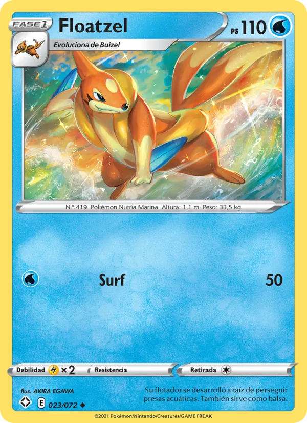 Floatzel (Destinos Brillantes #23/72)