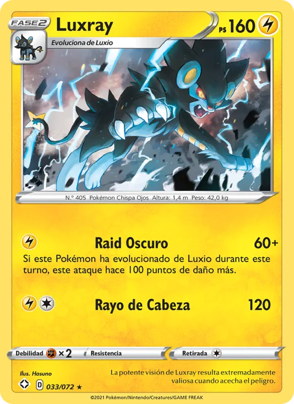 Luxray (Destinos Brillantes #33/72)