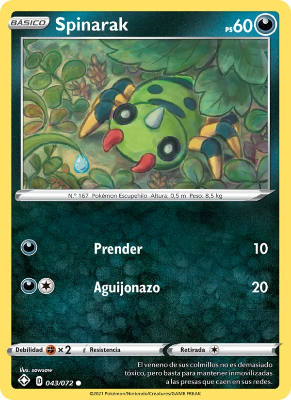 Spinarak (Destinos Brillantes #43/72)