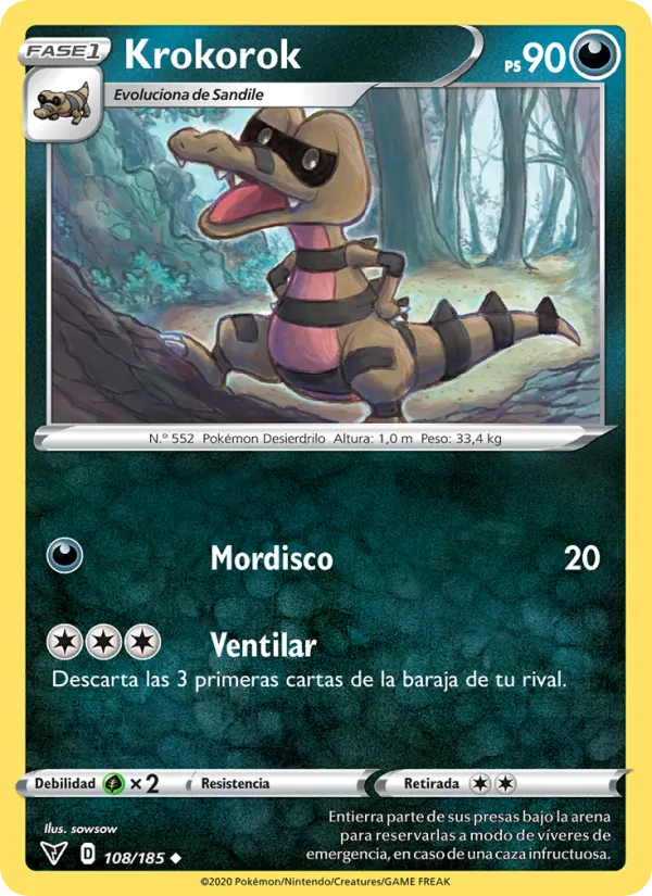 Krokorok (Vivid Voltage #108/185)