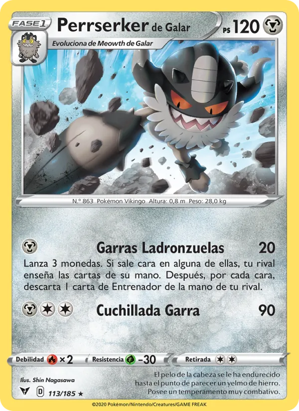 Perrserker de Galar (Voltaje Vívido #113/185)