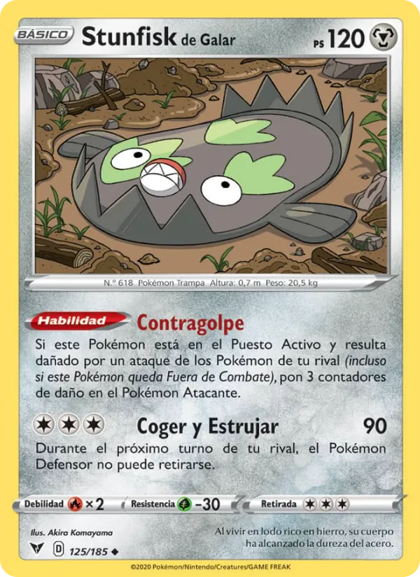 Stunfisk de Galar (Voltaje Vívido #125/185)