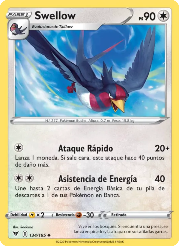 Swellow (Voltaje Vívido #134/185)
