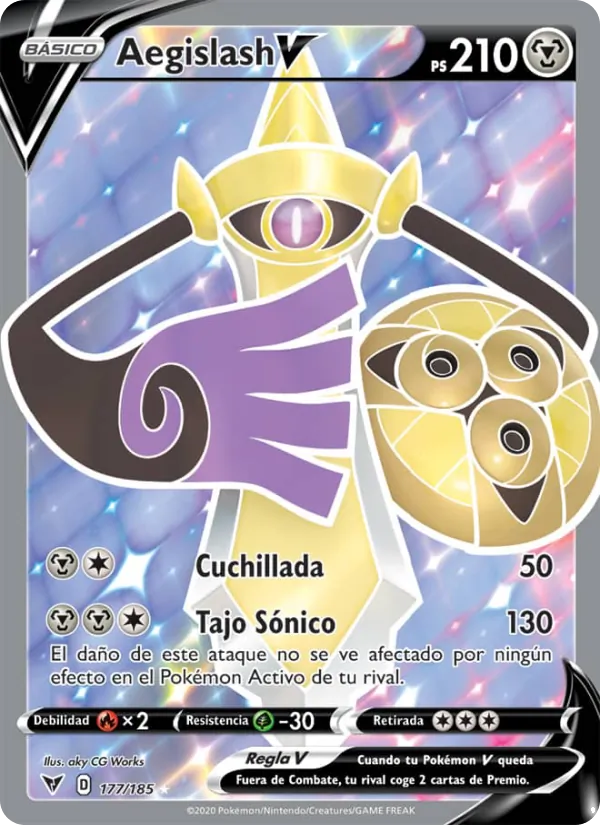 Aegislash V (Vivid Voltage #177/185)