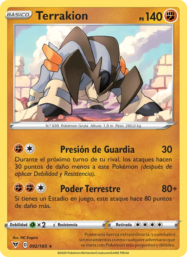 Terrakion (Vivid Voltage #92/185)