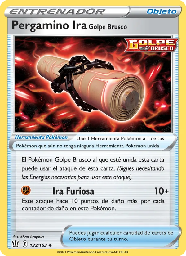 Pergamino Ira Golpe Brusco (Battle Styles #133/163)