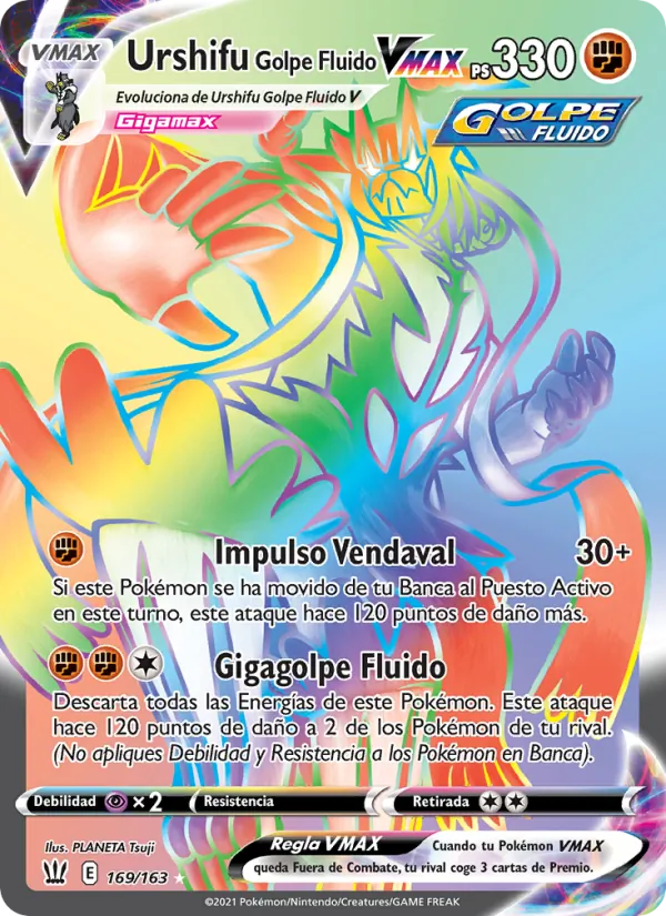 Urshifu Golpe Fluido VMAX (Estilos de Combate #169/163)