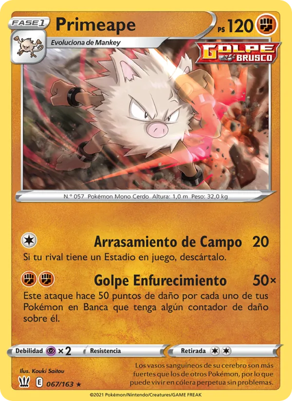 Primeape (Battle Styles #67/163)