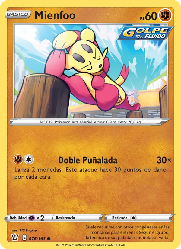 Mienfoo (Battle Styles #76/163)