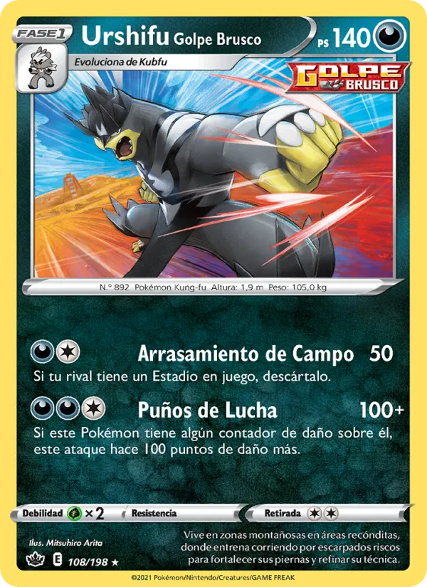 Urshifu Golpe Brusco (Chilling Reign #108/198)