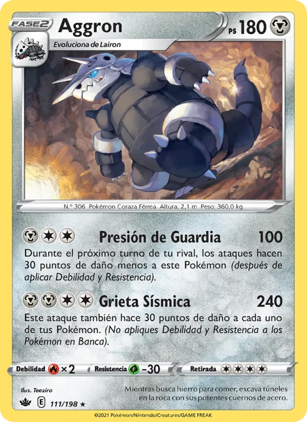 Aggron (Chilling Reign #111/198)