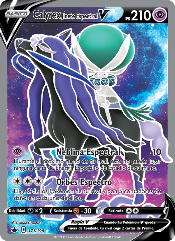 Calyrex Jinete Espectral V (Chilling Reign #171/198)