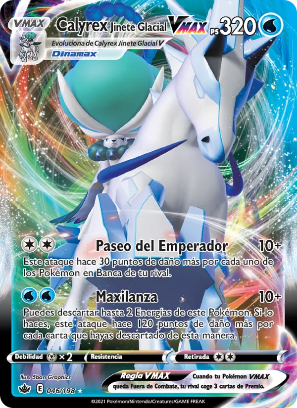 Calyrex Jinete Glacial VMAX (Reinado Escalofriante #46/198)