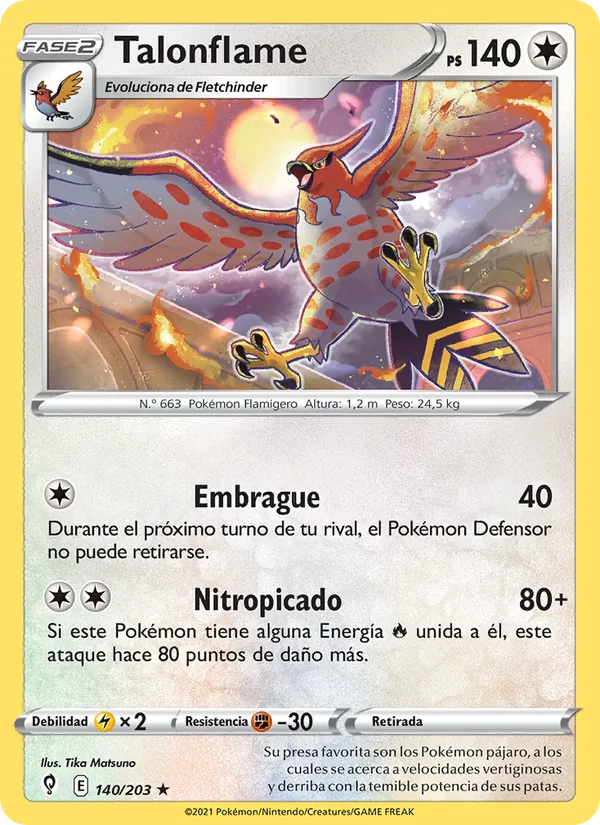 Talonflame (Evolving Skies #140/203)