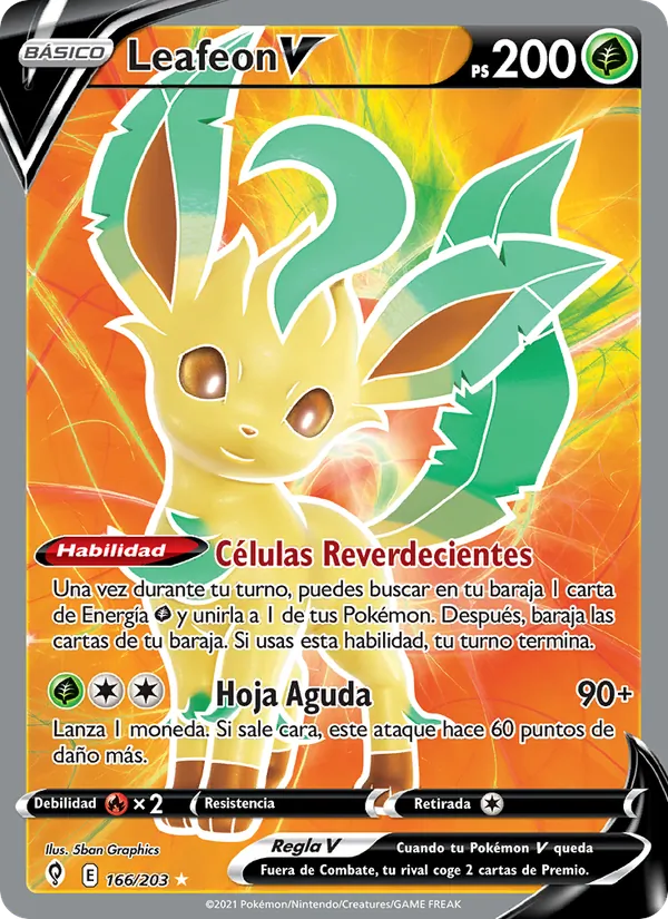 Leafeon V (Cielos Evolutivos #166/203)