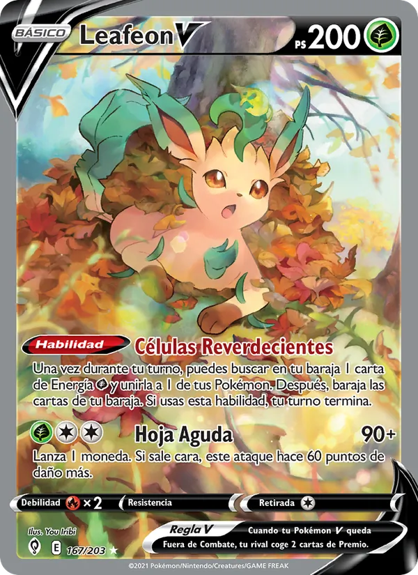 Leafeon V (Cielos Evolutivos #167/203)