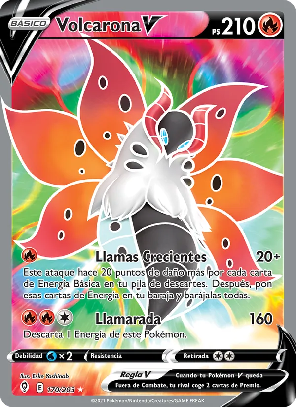 Volcarona V (Evolving Skies #170/203)