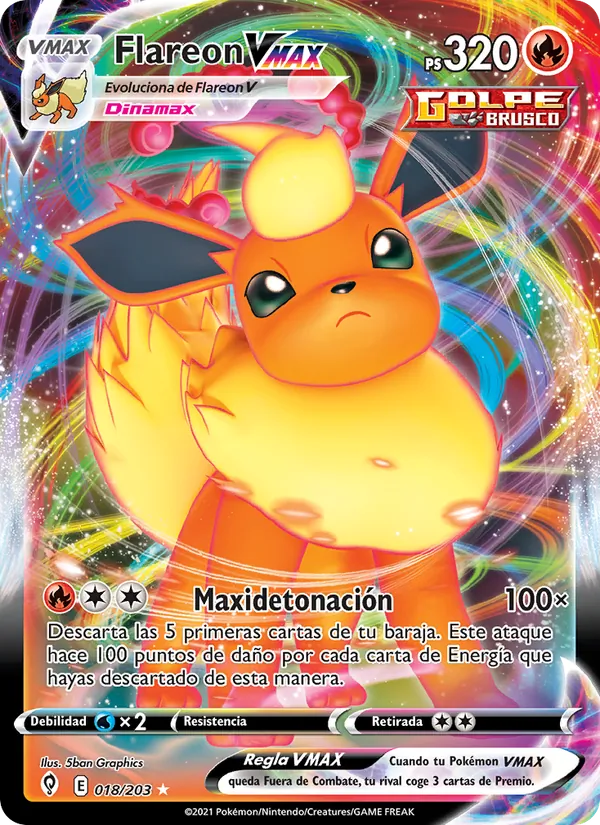 Flareon VMAX (Cielos Evolutivos #18/203)