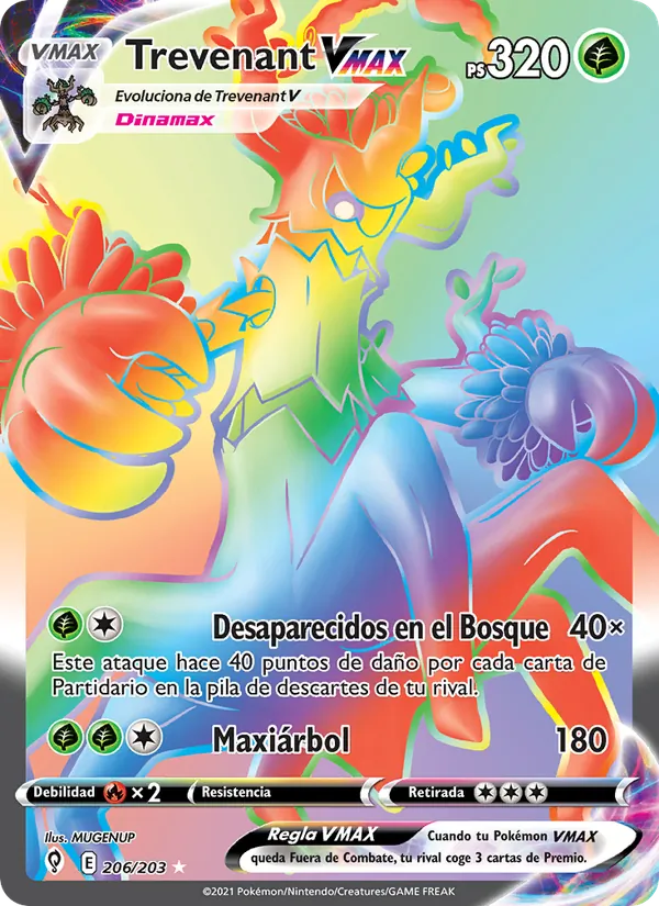 Trevenant VMAX (Cielos Evolutivos #206/203)