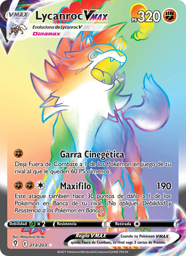 Lycanroc VMAX (Cielos Evolutivos #213/203)