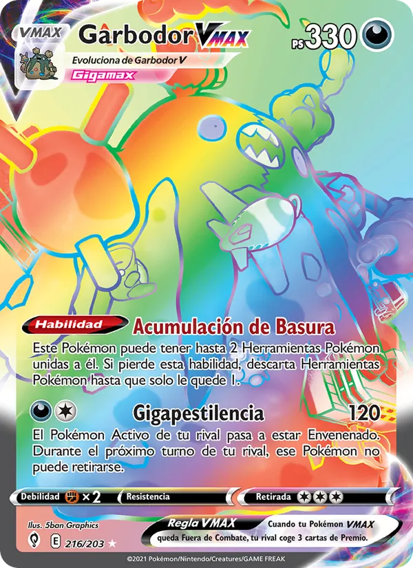 Garbodor VMAX (Cielos Evolutivos #216/203)