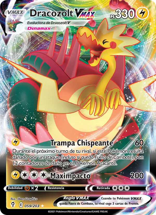 Dracozolt VMAX (Cielos Evolutivos #59/203)