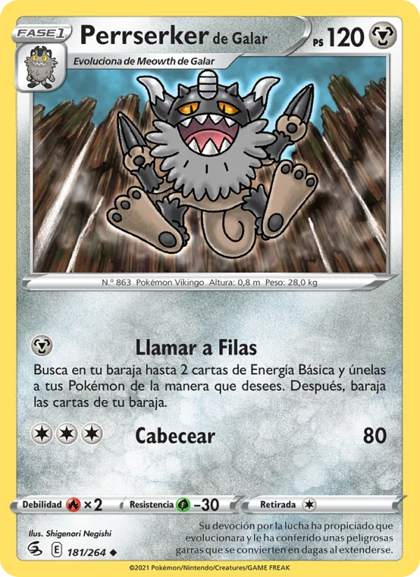Perrserker de Galar (Fusion Strike #181/264)