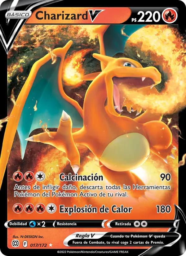 Charizard V (Astros Brillantes #017/172)