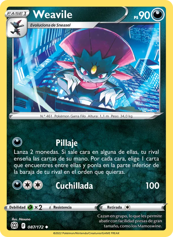 Weavile (Brilliant Stars #087/172)