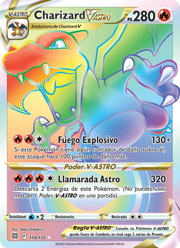 Charizard V-ASTRO (Astros Brillantes #174/172)