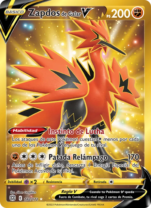 Zapdos de Galar V (Brilliant Stars #182/172)