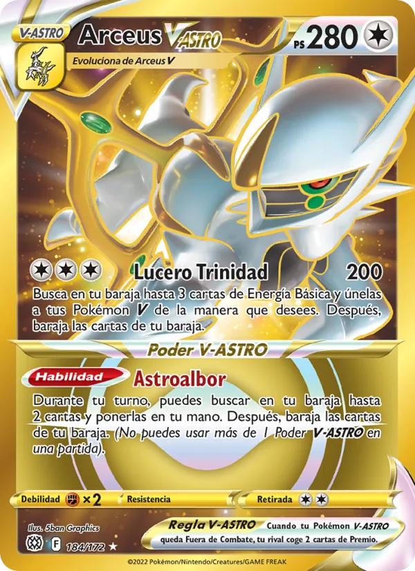 Arceus V-ASTRO (Brilliant Stars #184/172)