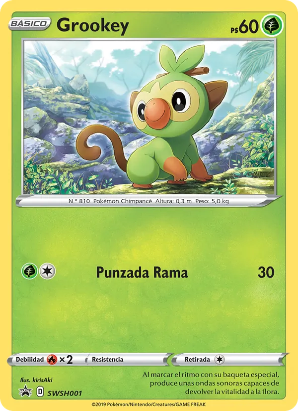 Grookey (Cartas de promoción ESES #SWSH001/307)